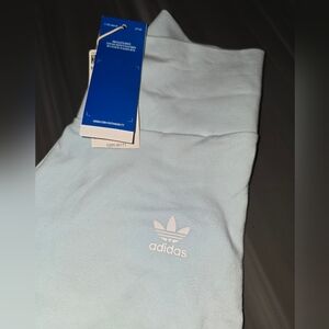 NWT Adidas Light Blue Leggings Activewear Size S